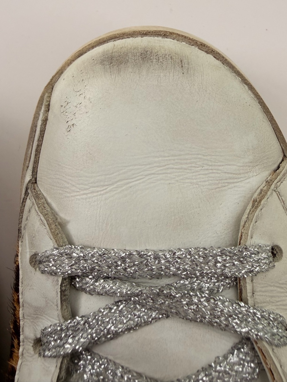 Golden Goose Superstar Sabot Shearling Leopard Calf Hair Sneakers EU 37 US 7 - Picture 11 of 15